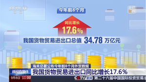 四大底层逻辑共同驱动 数据拆解我国前8个月外贸成绩单_华夏商业网_华夏商业网_华夏财经_华夏资讯